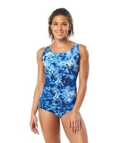 Swimwear Speedo Print Contour Back One Piece