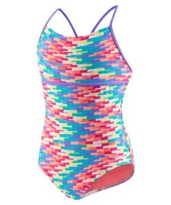 Speedo Girls Strappy 1-Piece-Multi