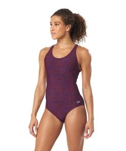 Speedo Endurance Lite Print Muscleback Swimwear