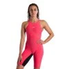 Speedo LZR Pure Valor Kneeskin Open Back- Red/Black Swimwear