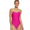 Nike Women's Solid Crossback One Piece Swimsuit