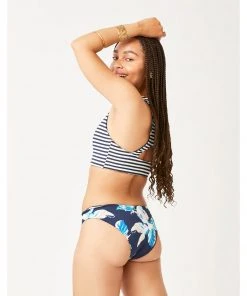 Carve Sanitas Reversible Bottom: Stargazer/Navy Stripe Swimwear