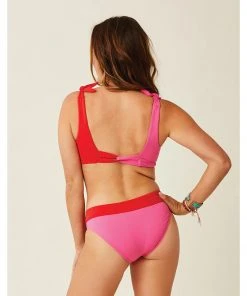 Carve Stinson Bottom: Fuchsia Swimwear