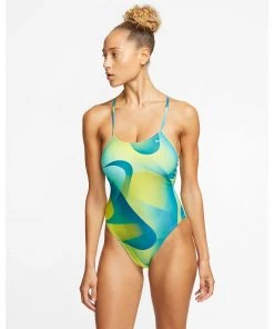 Swimwear Nike Spectrum Lace Up Tie Back One Piece