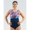 Dolfin Aquashape Wysteria High Neck Clasp Back One Piece Swimsuit Aquatic Fitness 1 Dolfin Aquashape Wysteria High Neck Clasp Back One Piece Swimsuit Aquatic Fitness