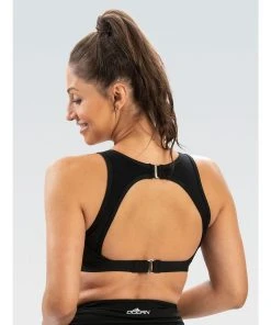 Dolfin Contemporary Swimwear Aquashape Women's Black Clasp Back Aqua Bra Swimsuit Top