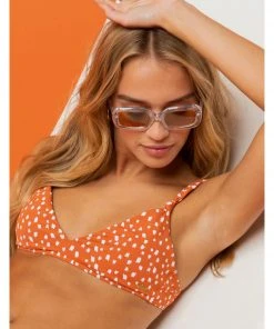 Roxy Tropical Oasis Knotted Triangle Bikini Top