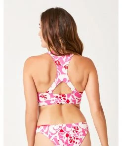 Carve Sanitas Reversible Top: Orchard/Hot Red Swimwear