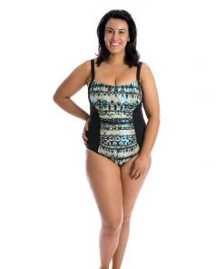 Capriosca Capriosa Ink & Water Panelled One Piece