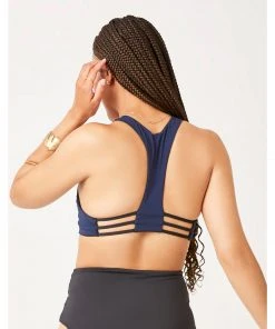 Swimwear Carve La Jolla Reversible Top: Black/Navy