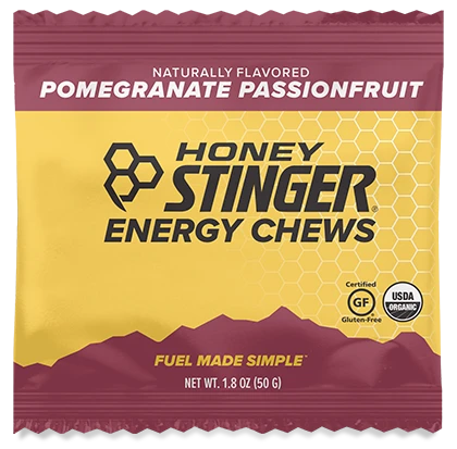 Energy Gels & Chews Honey Stinger Pomegranate Passion Organic Energy Chew 3 Energy Gels & Chews Honey Stinger Pomegranate Passion Organic Energy Chew
