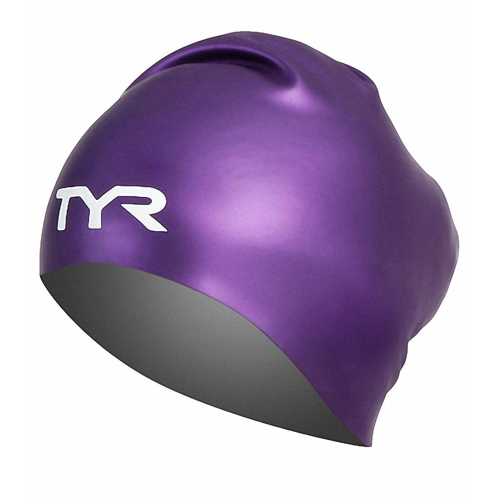 Swim Caps TYR Long Hair Wrinkle Free Silicone Cap 6 Swim Caps TYR Long Hair Wrinkle Free Silicone Cap