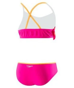 Speedo Girls Jungle Floral Ruffle Pink 2-PC Kid's New Arrivals