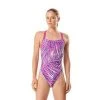 Speedo Electric Palm Volt Back One Piece
