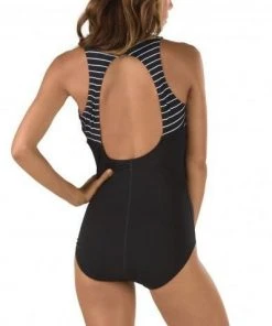 Speedo Printed High Neck One Piece