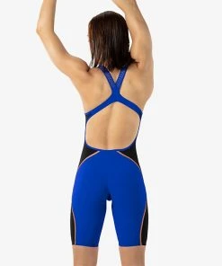MI Sports Swim Shop 3 Speedo LZR Pure Intent Open Back Kneeskin-Blue Flame Technical Suits