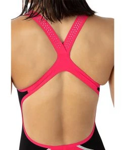 Swimwear Speedo LZR Pure Intent Open Back Kneeskin- Red