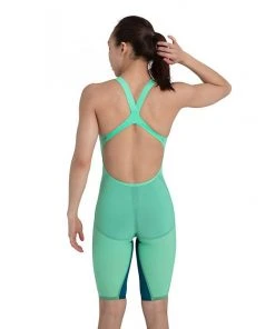 MI Sports Swim Shop 16 Swimwear Speedo LZR Pure Valor Kneeskin Open Back- Green Glow