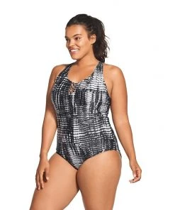 Speedo Knotted Crisscross One Piece