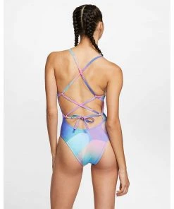 Swimwear Nike Spectrum Lace Up Tie Back One Piece