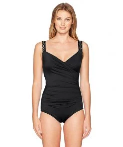 Jantzen Women's Draped Surplice One Piece