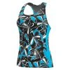 Dolfin Aquashape Knotty Flowers Racerback Tankini Top Swimwear