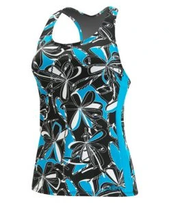 Dolfin Aquashape Knotty Flowers Racerback Tankini Top Swimwear 17 Dolfin Aquashape Knotty Flowers Racerback Tankini Top Swimwear