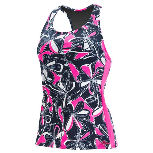 Dolfin Aquashape Knotty Flowers Racerback Tankini Top Swimwear 12 Dolfin Aquashape Knotty Flowers Racerback Tankini Top Swimwear