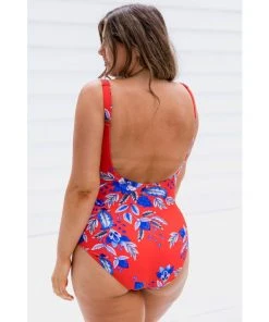Swimwear Capriosca Cherry Blossom Scoop One Piece