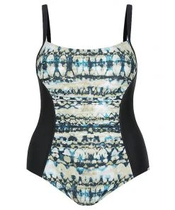 Capriosca Capriosa Ink & Water Panelled One Piece