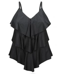 Capriosca Black 3 Tier One Piece 7 Capriosca Black 3 Tier One Piece