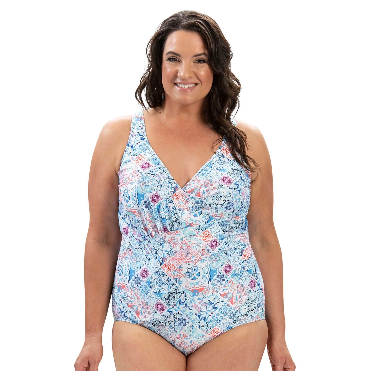 Dolfin Aquatic Fitness Aquashape Women's Almafi Moderate Ruched Front One Piece Swimsuit 5 Dolfin Aquatic Fitness Aquashape Women's Almafi Moderate Ruched Front One Piece Swimsuit