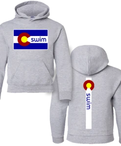 MI Sports Swim Colorado Flag Cotton Hoody