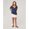 Carve Lara Top- Navy Vintage Stripe