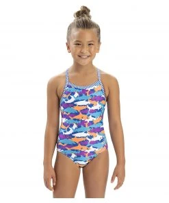 Girls Dolfin Girl's Uglies One Piece-Sharkonator