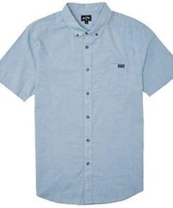 Billabong All Day Short Sleeve Shirt-Light Blue
