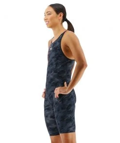 TYR Venzo Camo Fire Open Back Swimwear