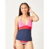 Carve Dahlia Tankini: Fuchsia W. Navy Swimwear