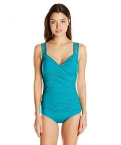 Jantzen Women's Draped Surplice One Piece