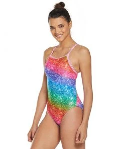 Dolfin Uglies Over The Rainbow V-2 Back One Piece Swimwear