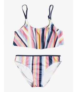 Kid's New Arrivals Roxy Girls 7-16 Lovely Shine Flutter Bikini Set