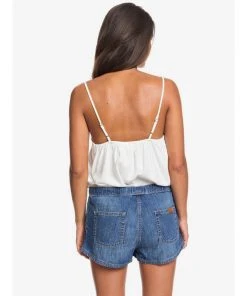 Roxy Go To The Beach Elasticized Denim Shorts Swimwear