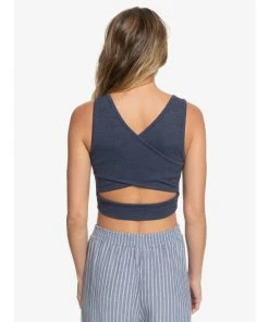 MI Sports Roxy Good Keepsake Cropped Tank Top Tops