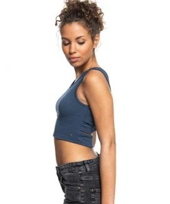 MI Sports Roxy Good Keepsake Cropped Tank Top Tops
