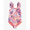 Roxy Girls Hibiscus Party One Piece Swimsuit 2 Roxy Girls Hibiscus Party One Piece Swimsuit