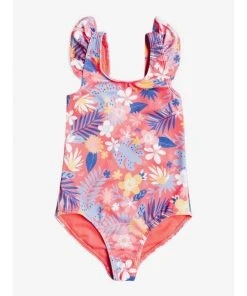 Roxy Girls Hibiscus Party One Piece Swimsuit
