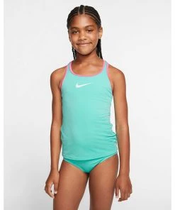 Nike Girls Solid Racerback Tankini Set