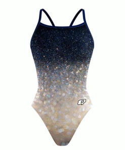 Q Swimwear Glitter Sunback Tank