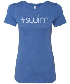 MI Sports #Swim Ladies Tri Blend Tee Clothing