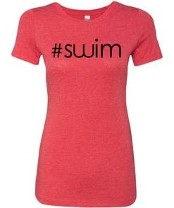 MI Sports #Swim Ladies Tri Blend Tee Clothing
